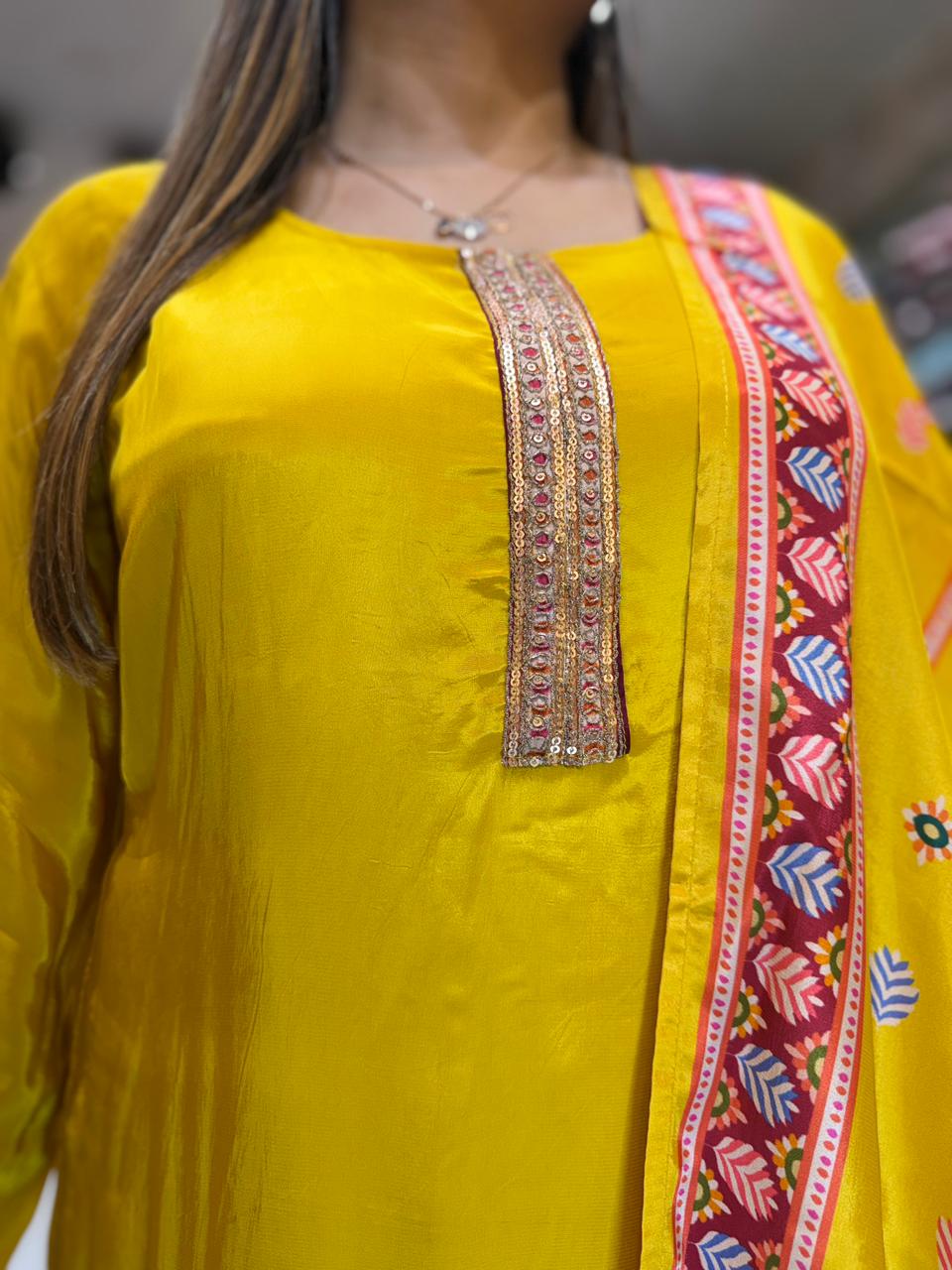 Pure Crep Yellow 3pc Set