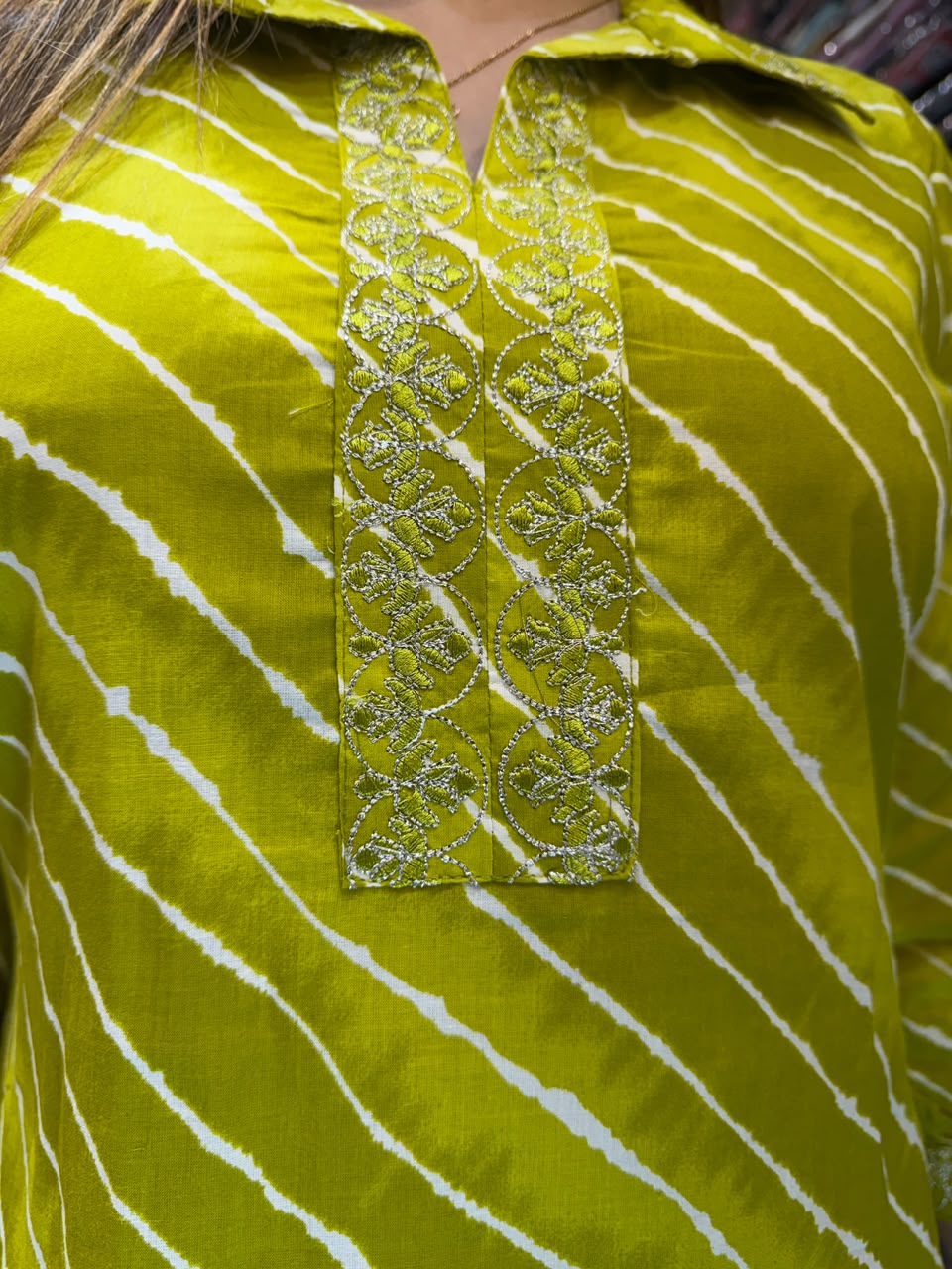 Pure Cotton Mehendi Green 2pc Set