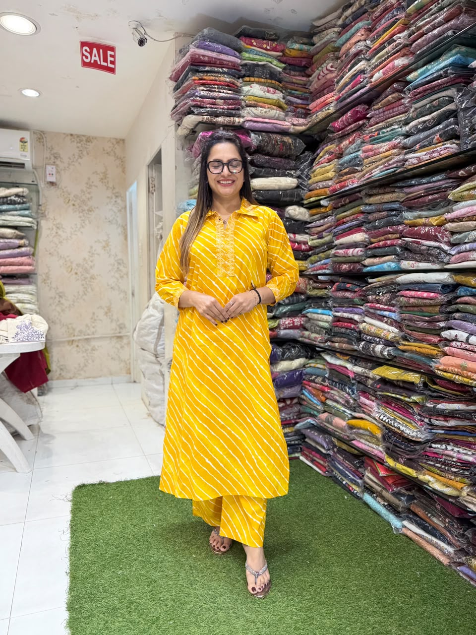 Pure Cotton Yellow 2pc Set