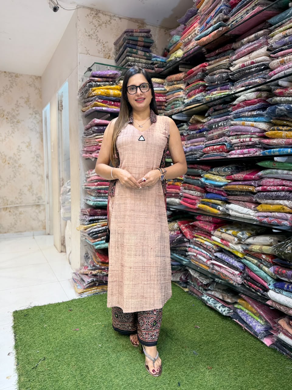 Pure Cotton Beige 2pc Set