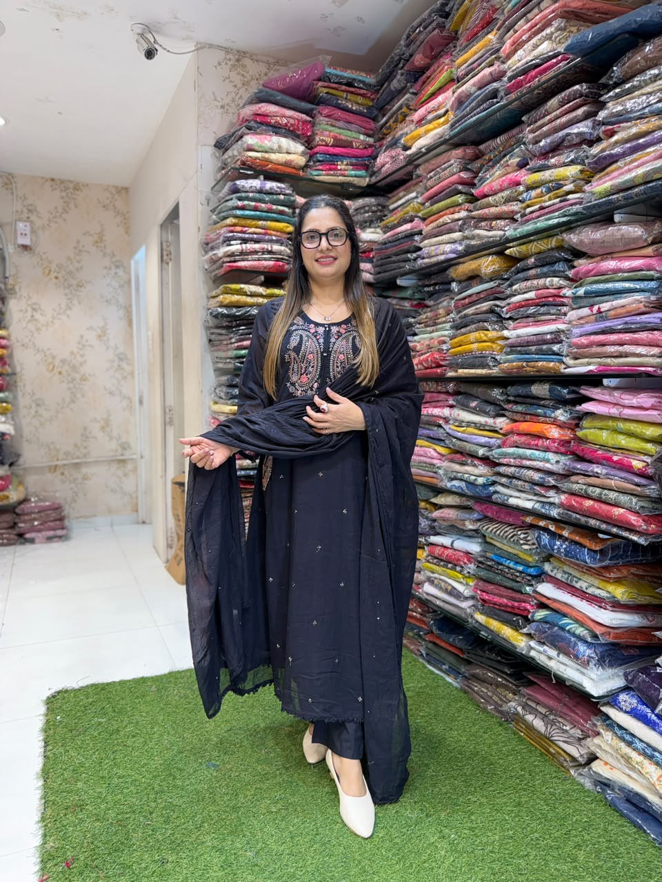 Pure Mull Cotton Black 3pc Set