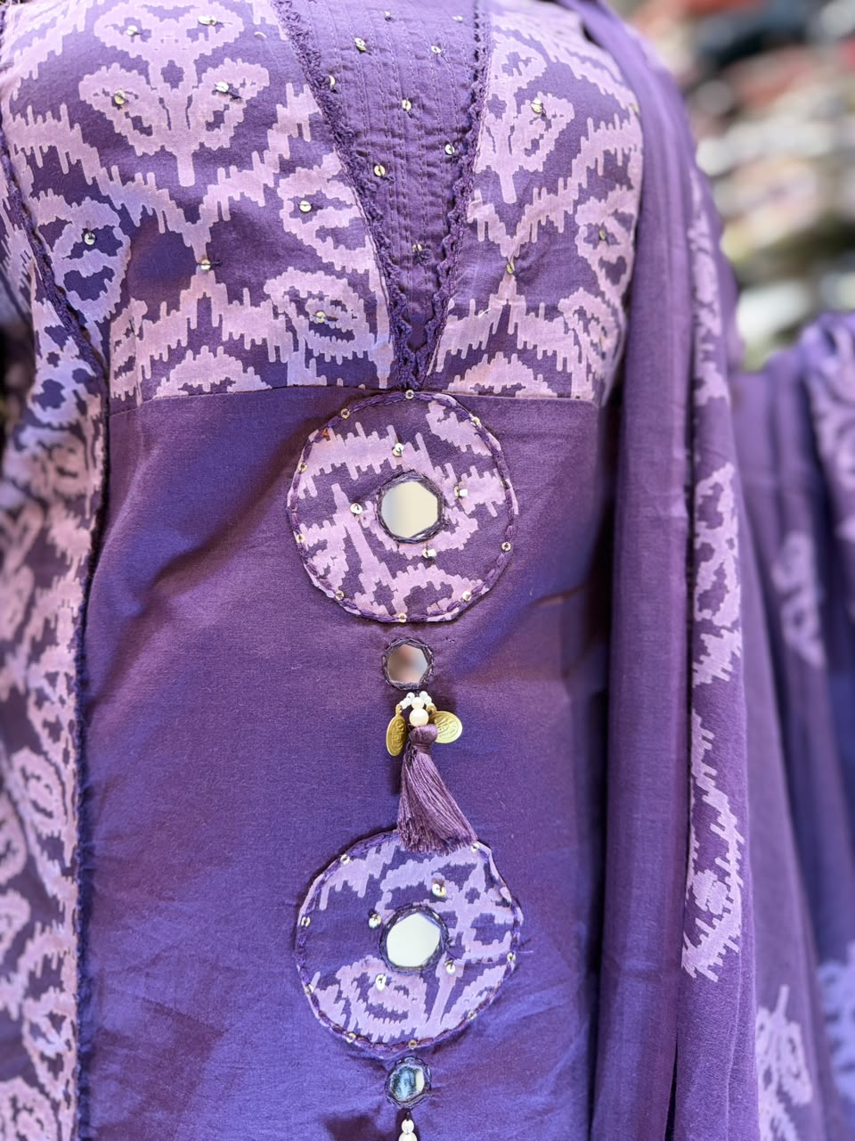 Pure Cotton Purple 3pc Set