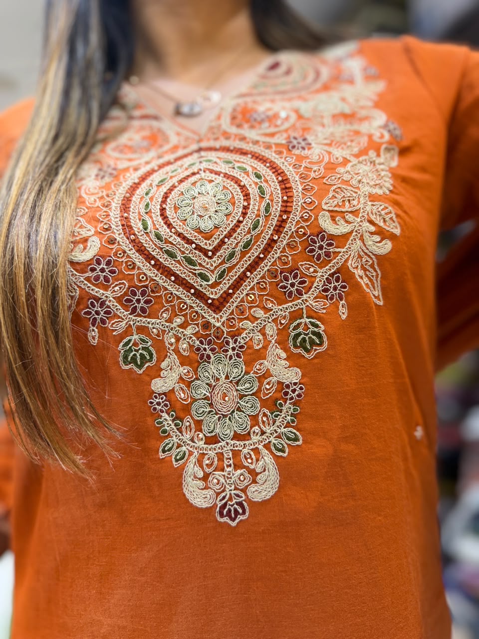 Pure Cotton Orange 3pc Set