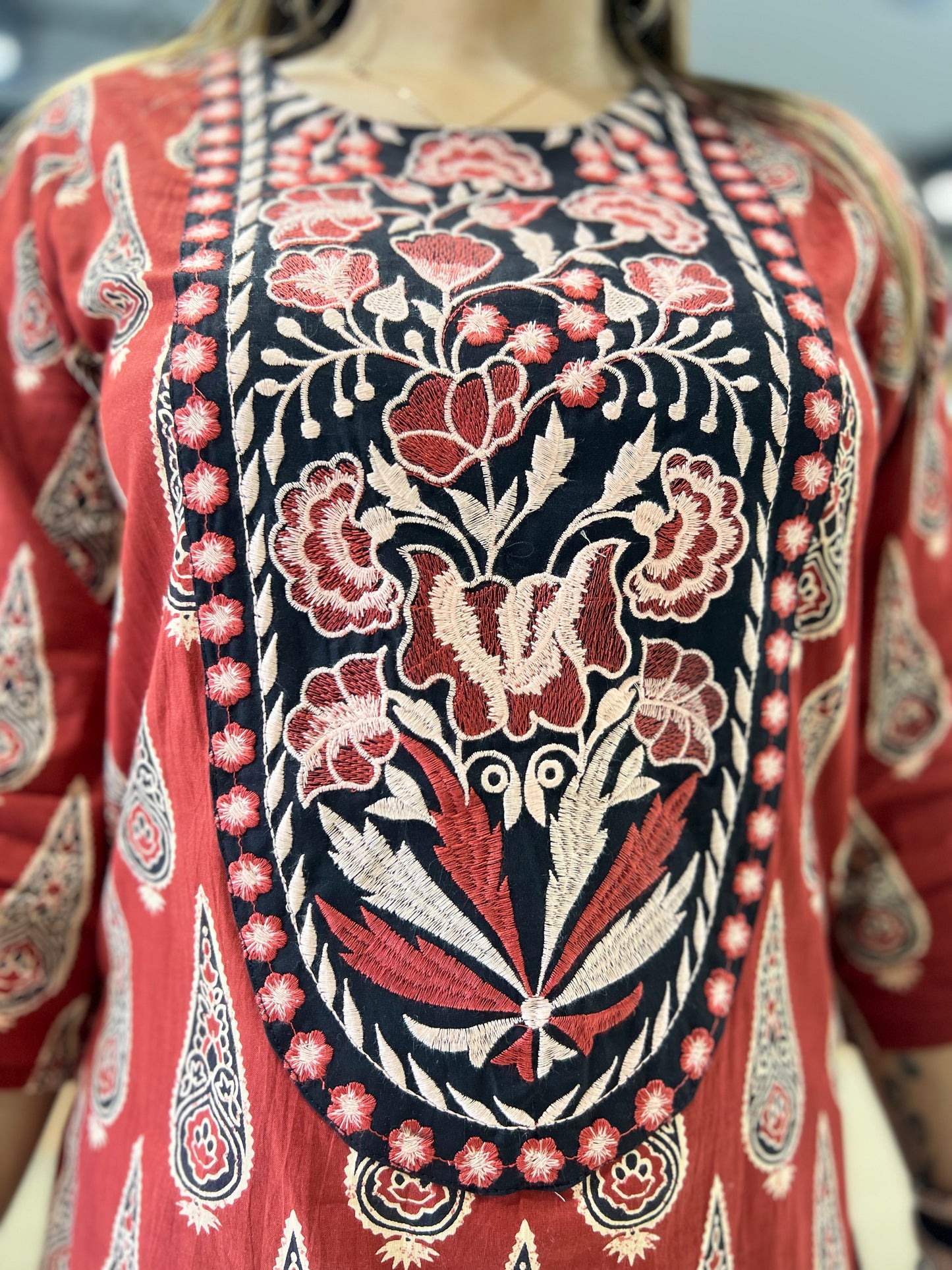 Pure Cotton Farsi Salwar Maroon