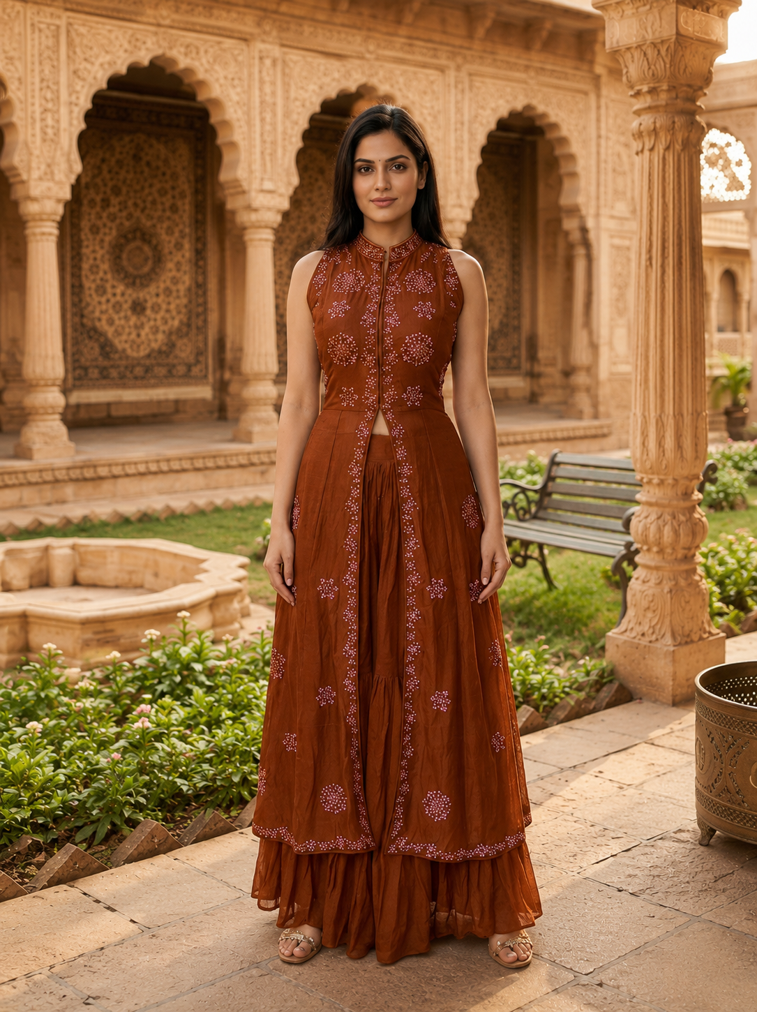 Pure Crush Silk Rust Orange 3pc Set