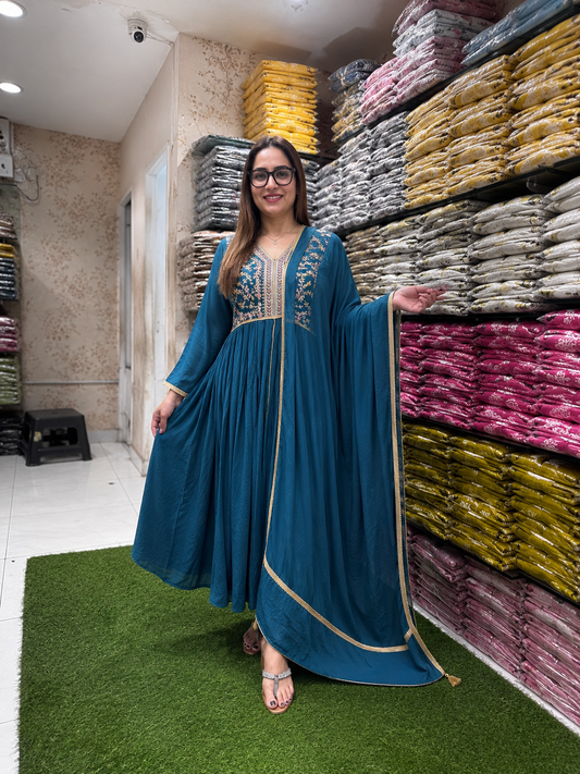 Pure Chinon Teal Blue 3pc Set