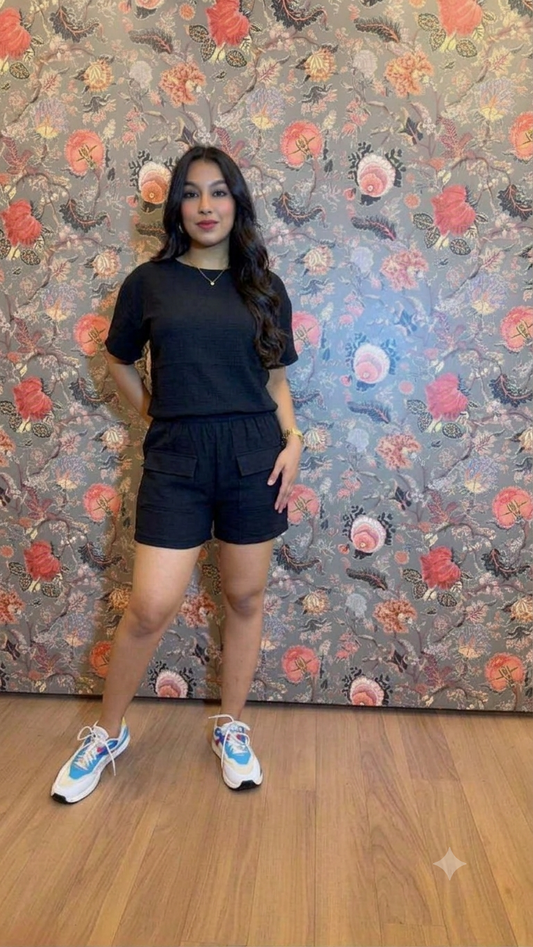 Pure Imported black 2pc Set