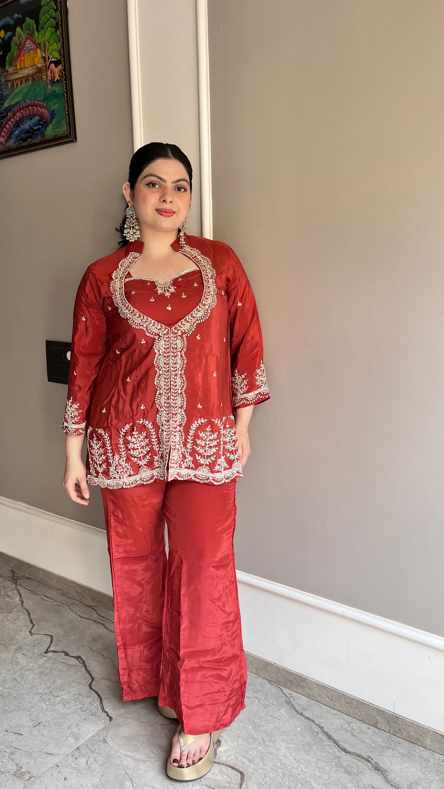 Crep Rust Orange 2pc Set