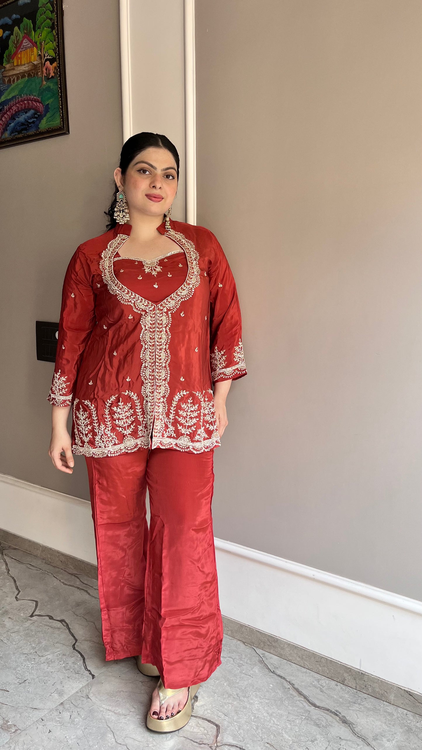 Crep Rust Orange 2pc Set