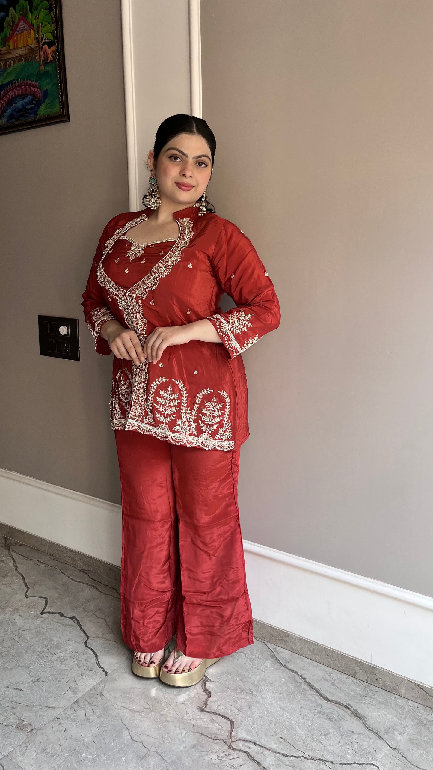 Crep Rust Orange 2pc Set