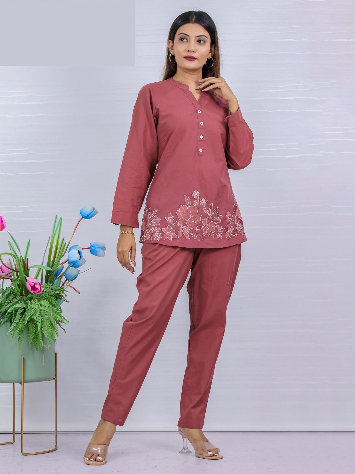 Cotton Brown 2pc Set
