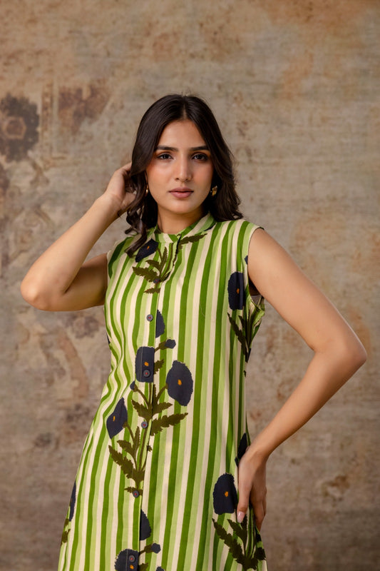 👉 “Women’s Cotton A-Line Kurta with Plazo Set