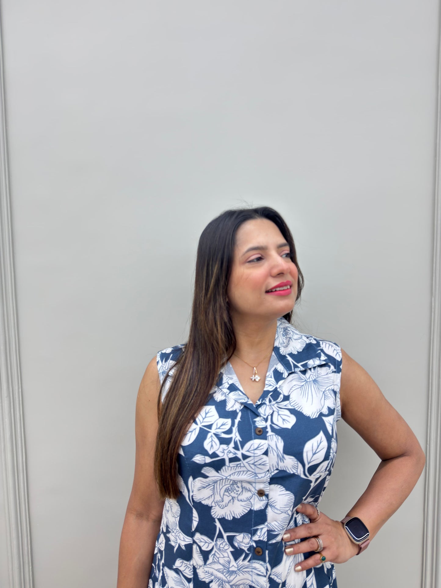 Ryeon Premium Cotton Midi Dress with Pockets – Elegant & Comfortable Everyday Wear 2 colur