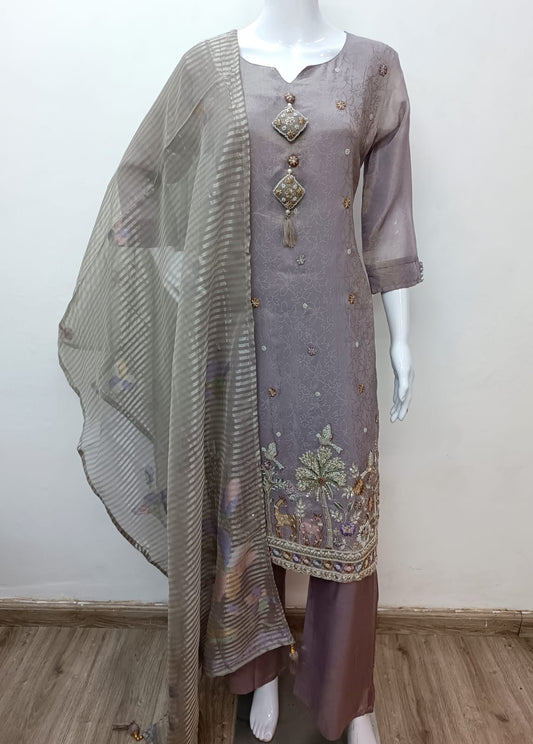 Simmer Tissue Pastle Green 3pc Suit