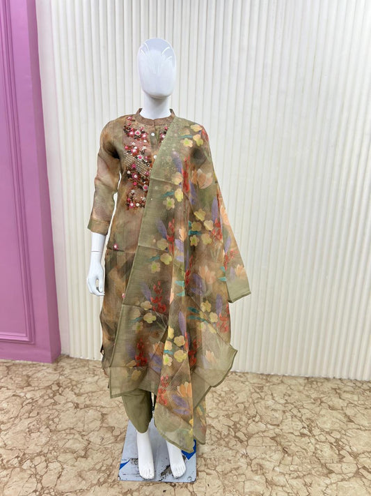 Katha Green 3pc Suit