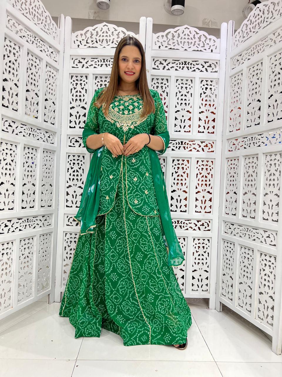 Georgette Green 3pc Suit