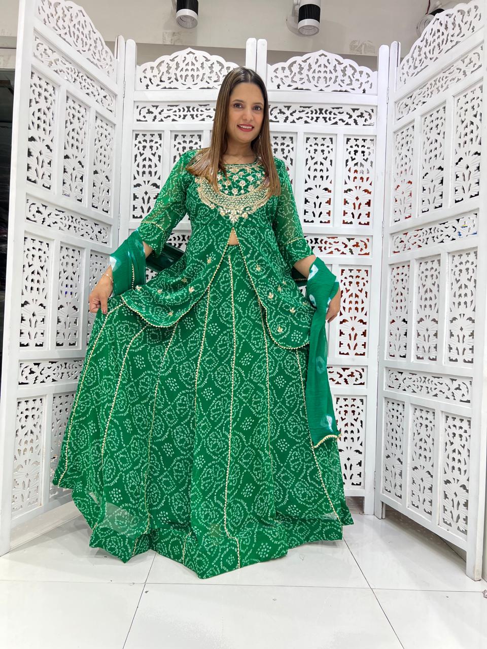 Georgette Green 3pc Suit