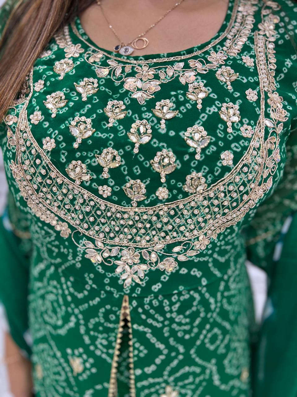 Georgette Green 3pc Suit