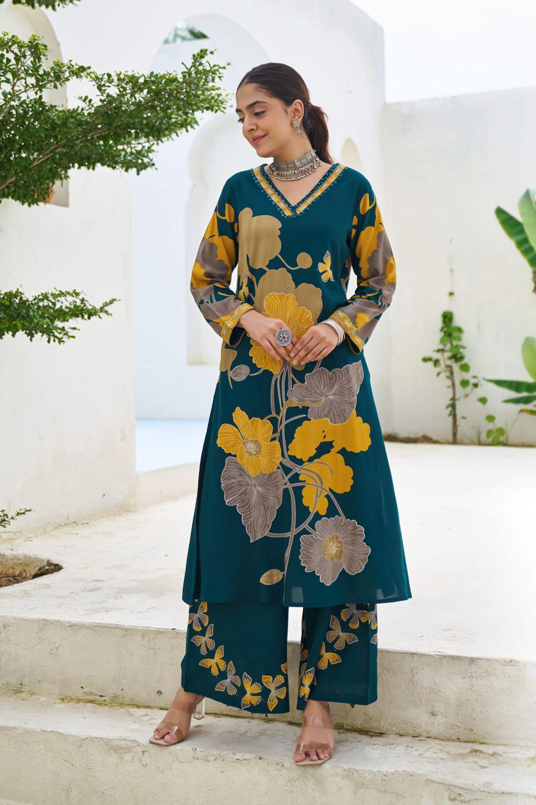 German Rayon Green 2pc Suit