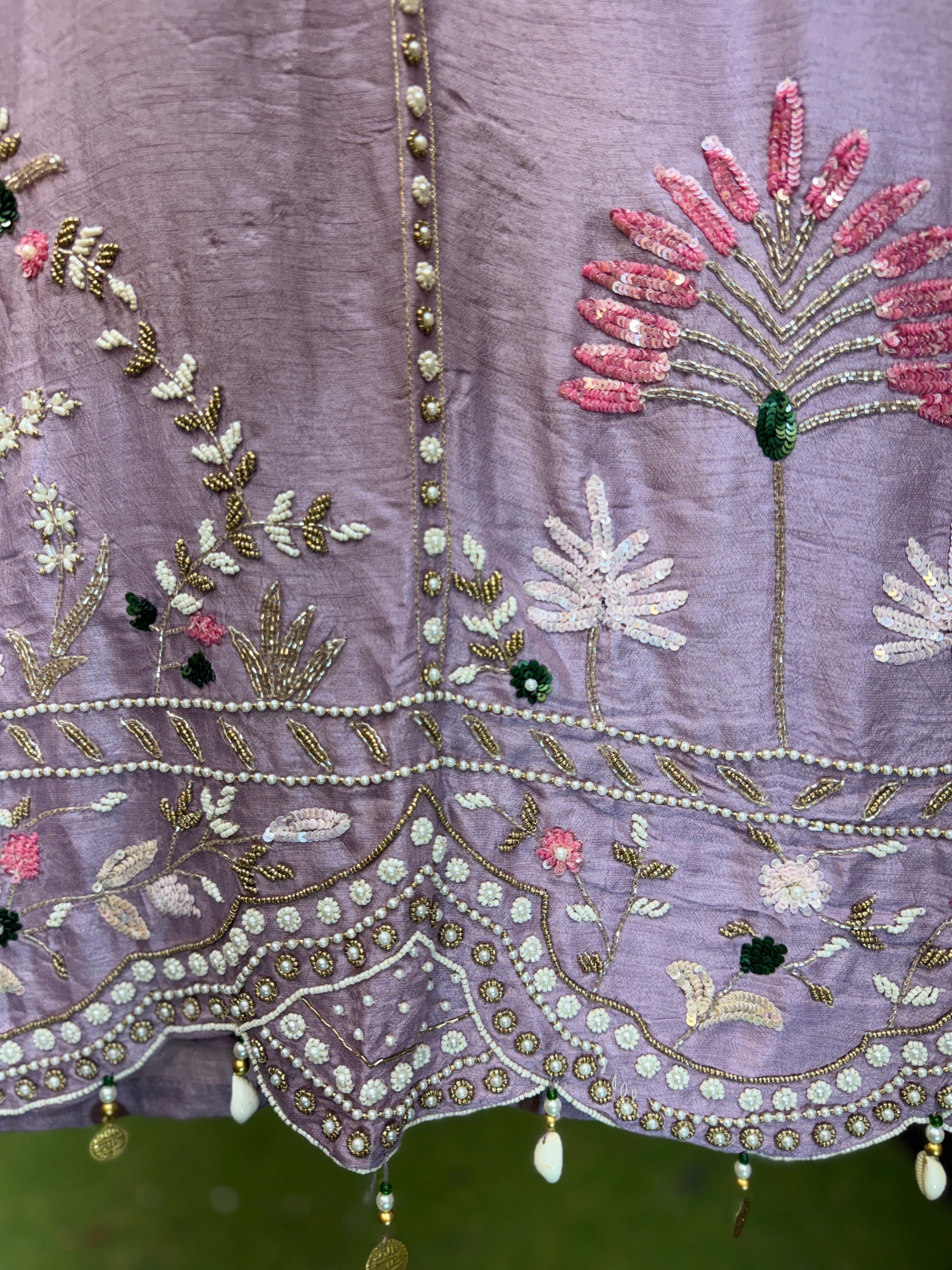 Dola Silk Purple 3pc Suit