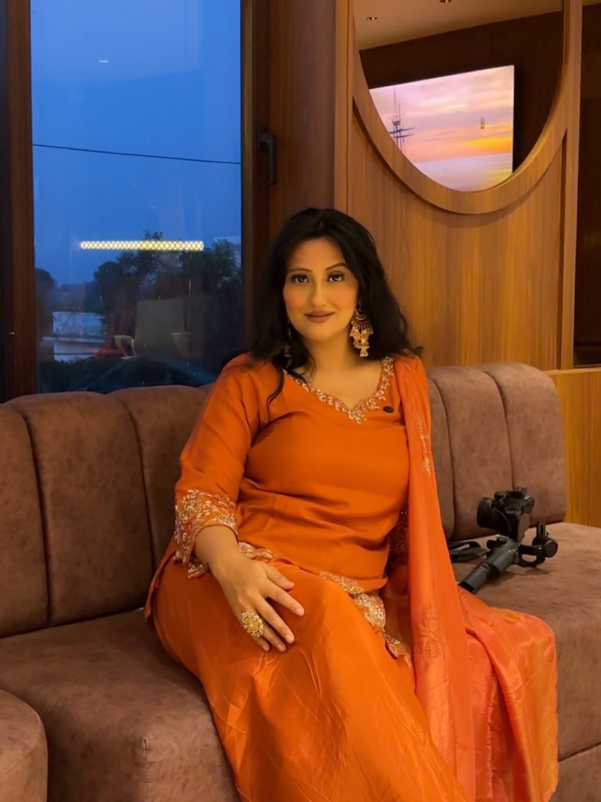 Dola Silk Orange 3pc Set