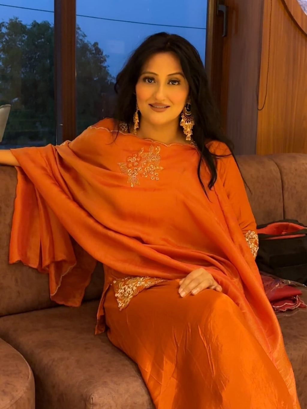 Dola Silk Orange 3pc Set