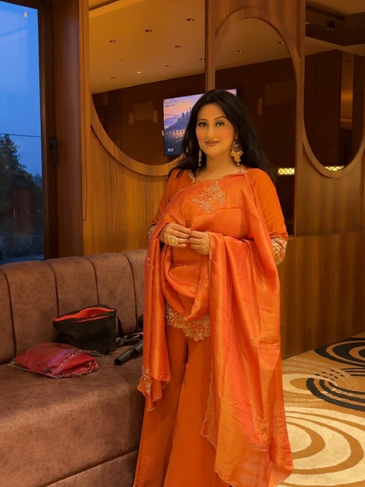 Dola Silk Orange 3pc Set