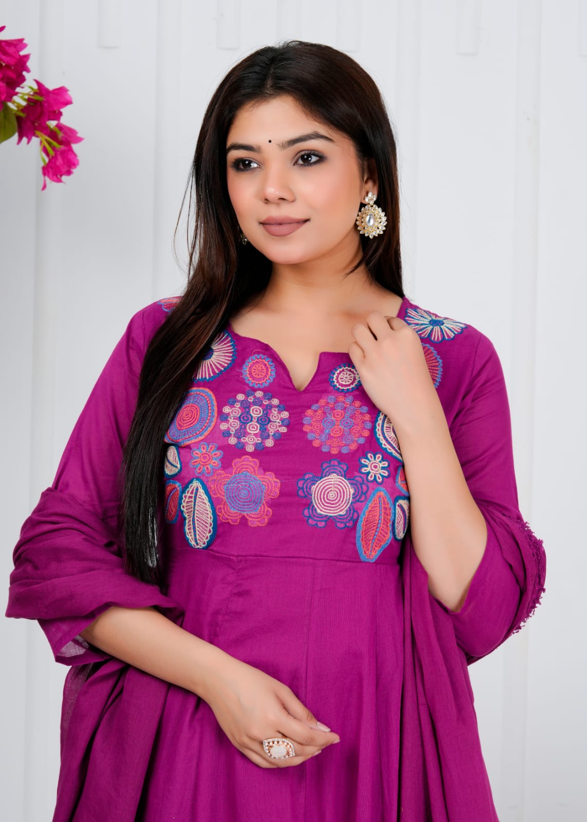Mull Cotton Pink 3pc Set
