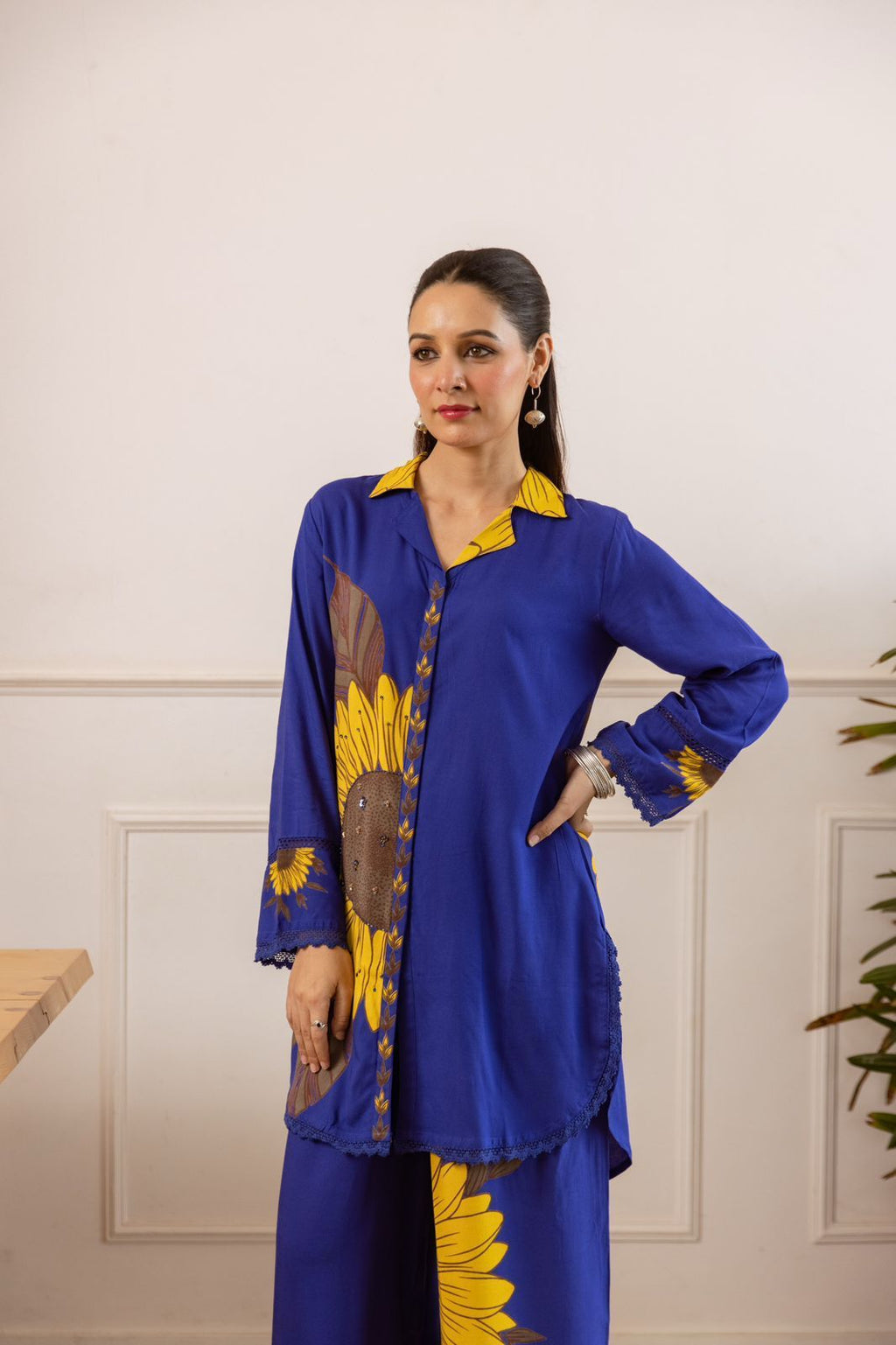 German Rayon Blue 2pc Suit