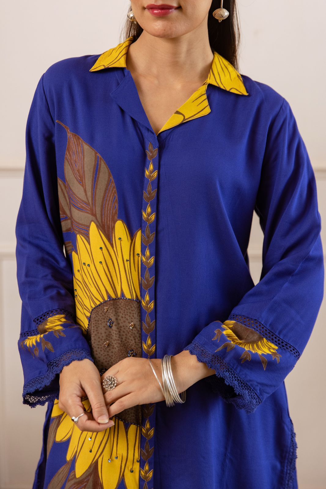 German Rayon Blue 2pc Suit