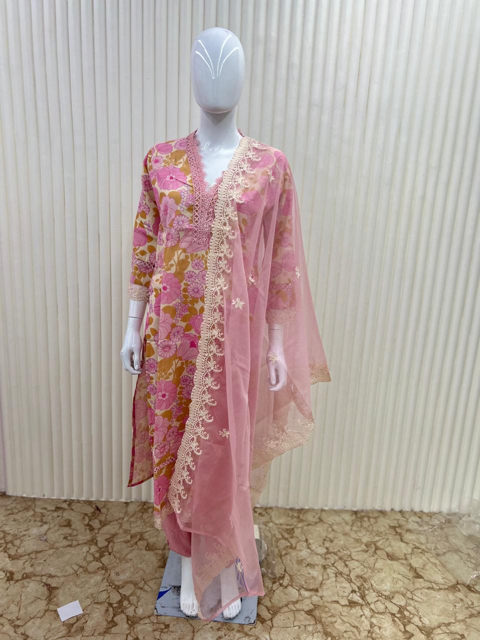 Cotton Pink 3pc Set