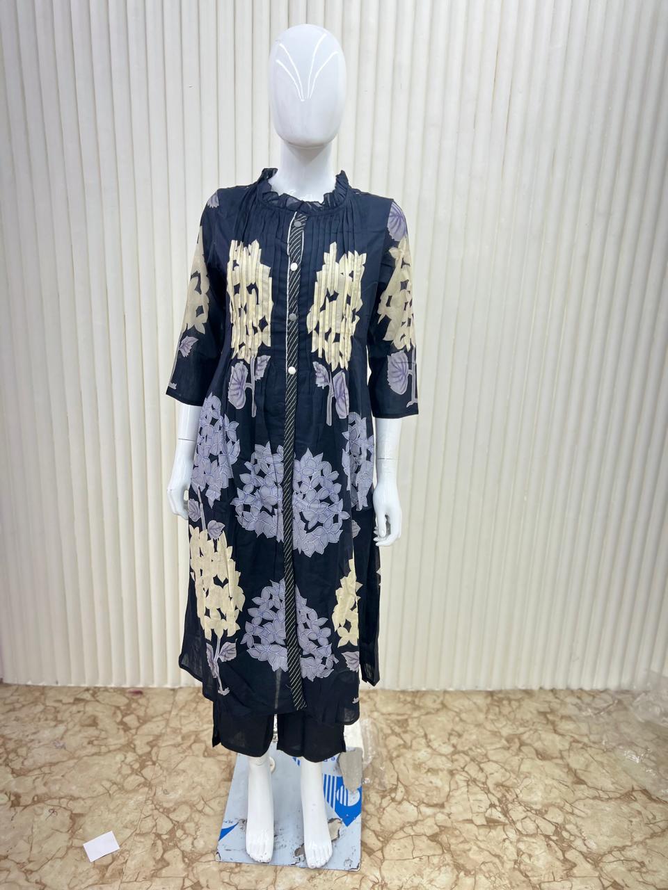 Mull Cotton Blue 2pc Set