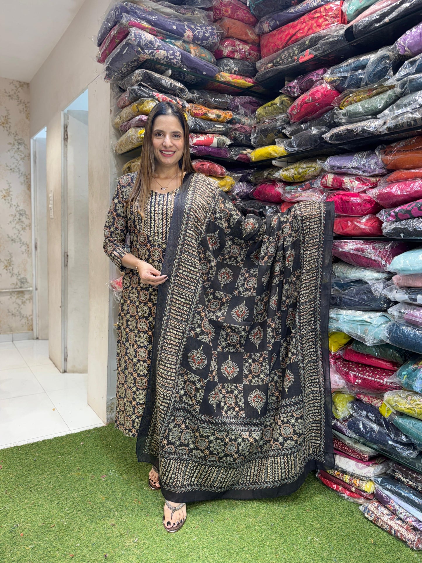 Cotton Black 3pc Set