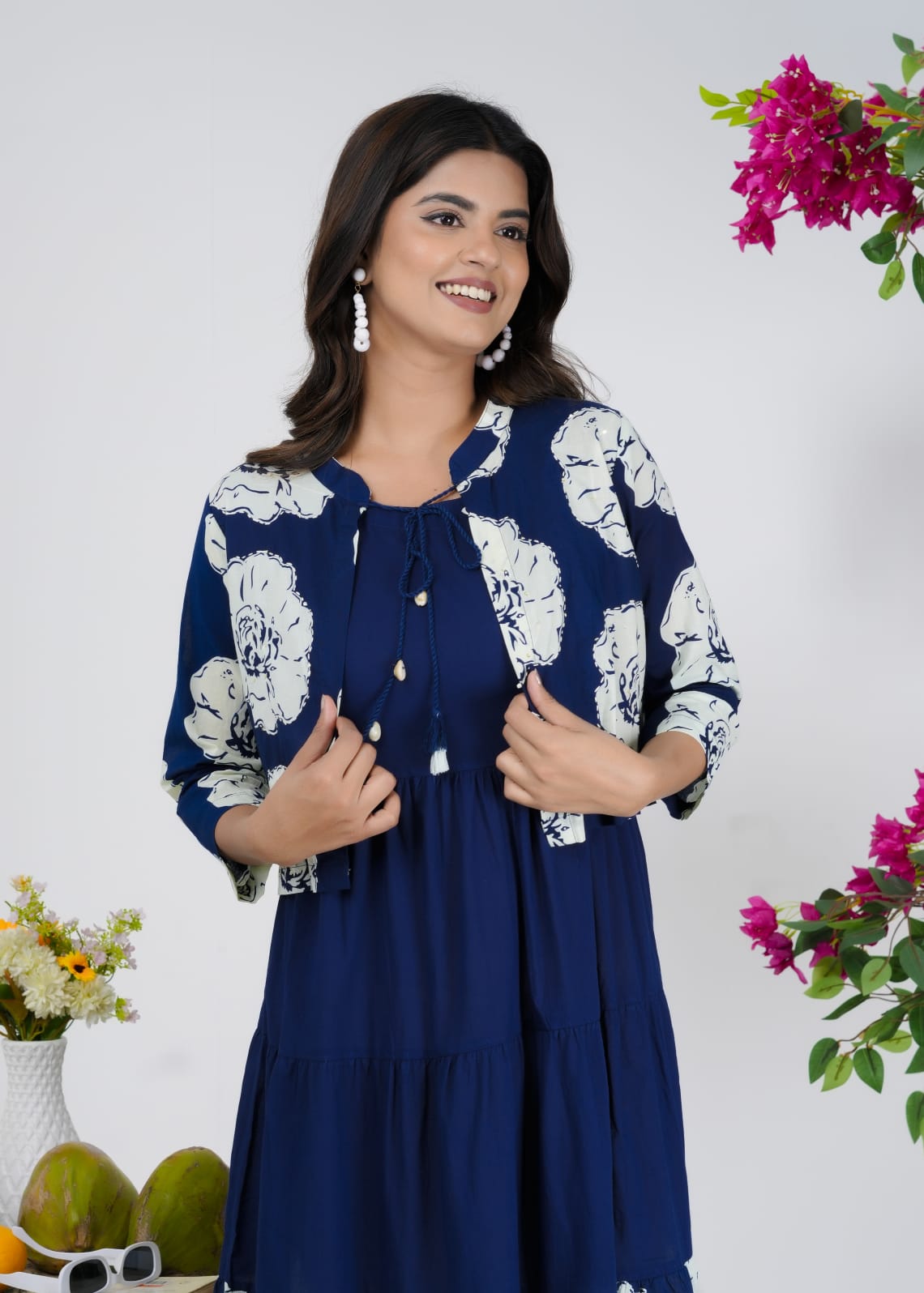 Cotton Blue Midi