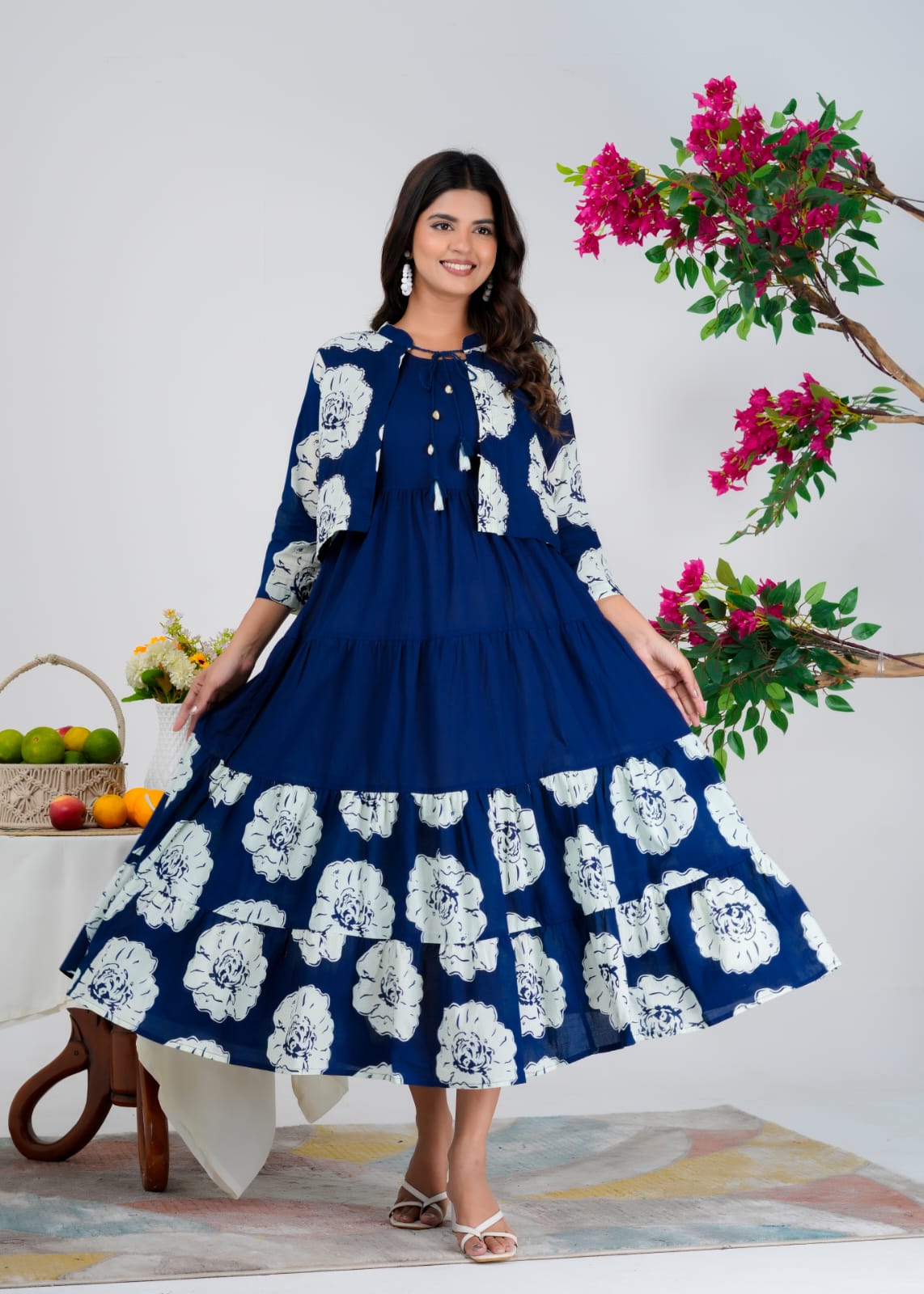 Cotton Blue Midi