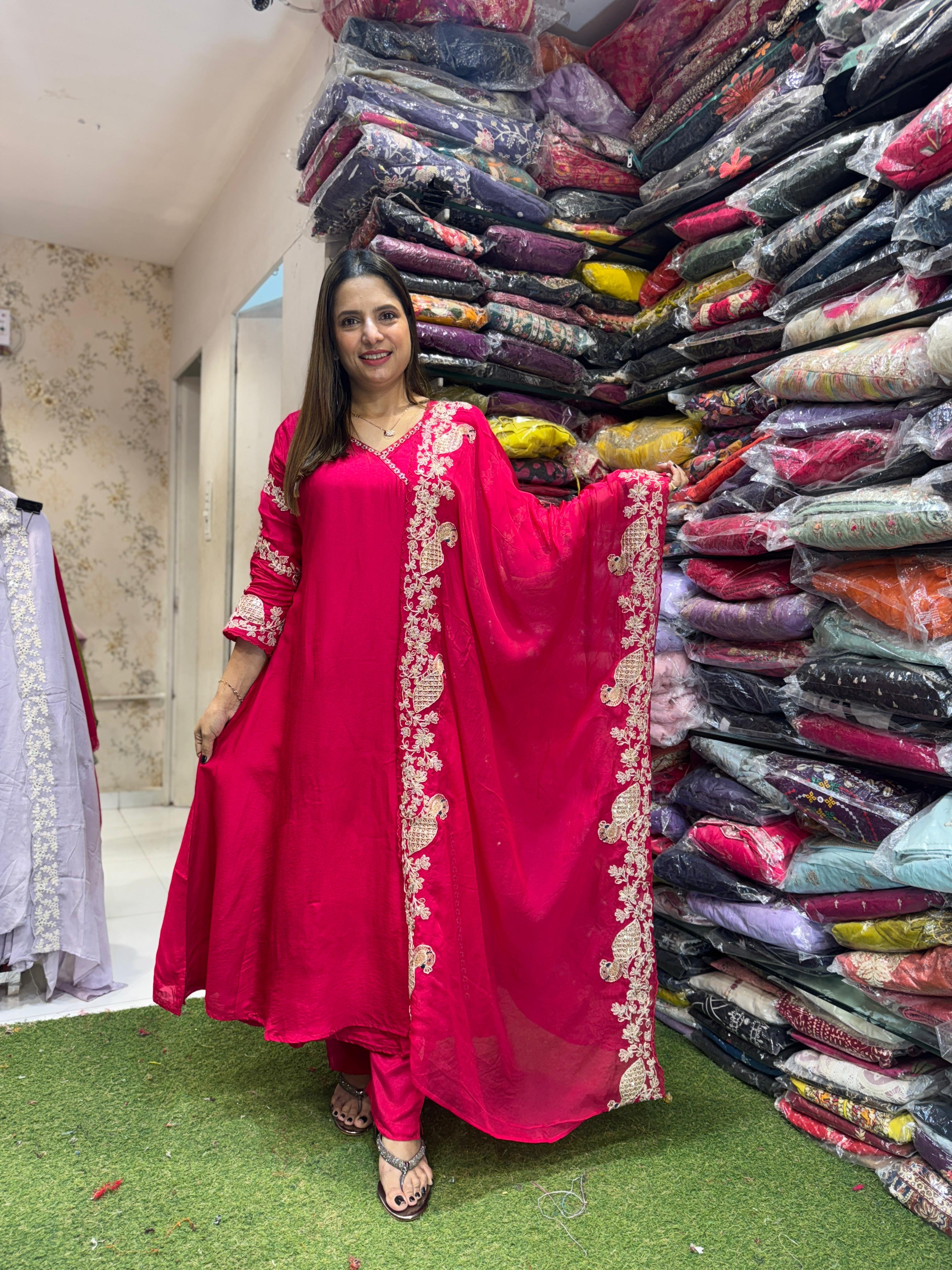 Russian Dola Silk Pink 3pc Set