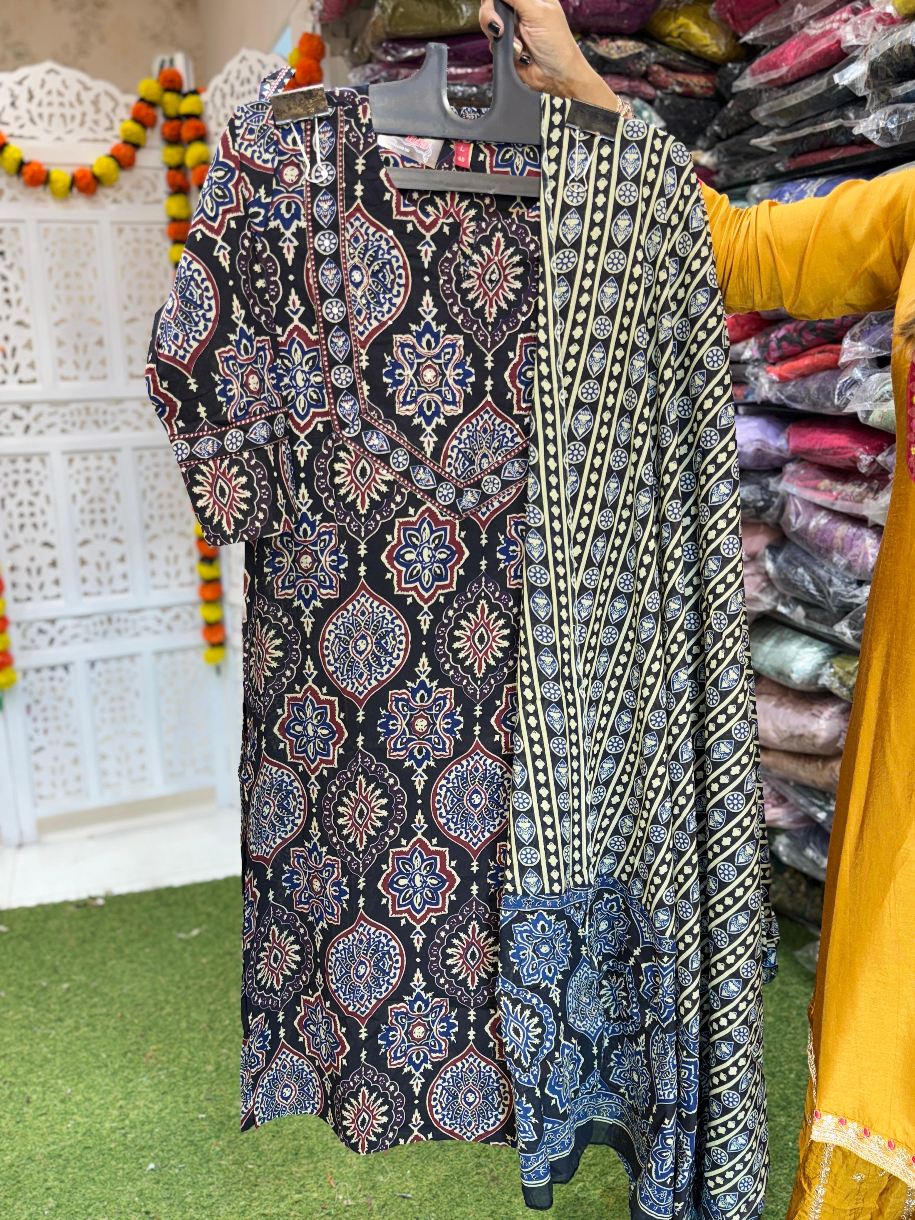 Cotton Black 3pc Set