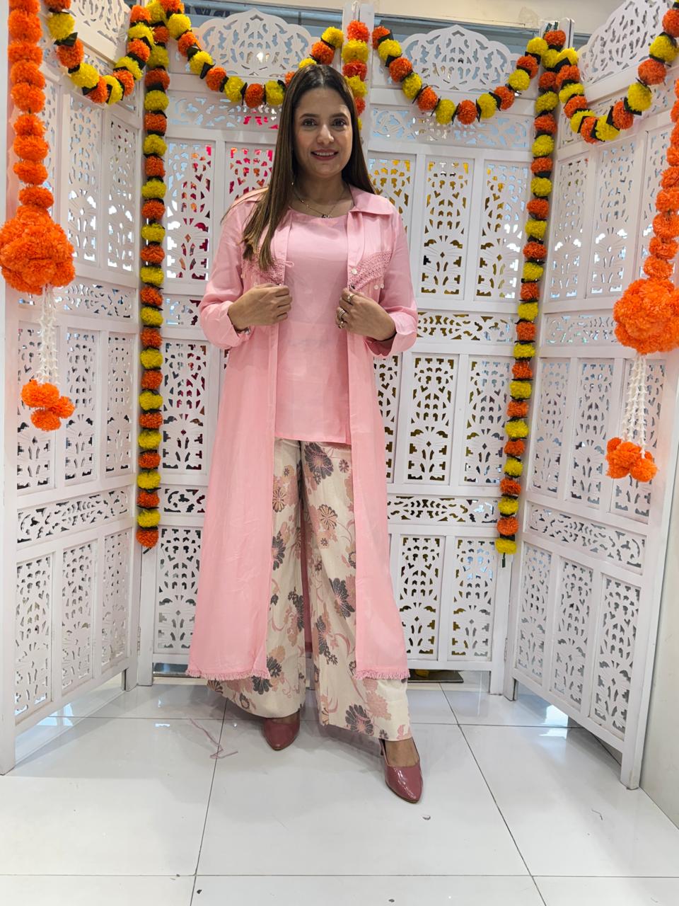 Muslin Pink 3pc Set