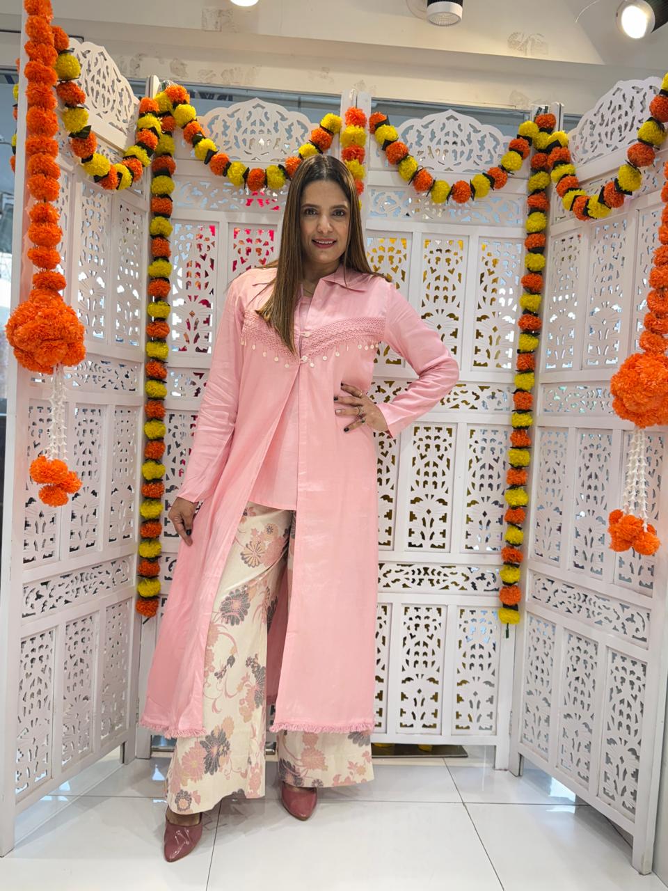 Muslin Pink 3pc Set