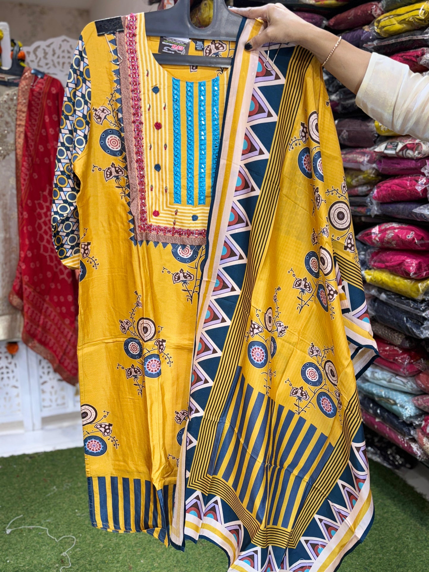 Russian Silk Yellow 3pc Set