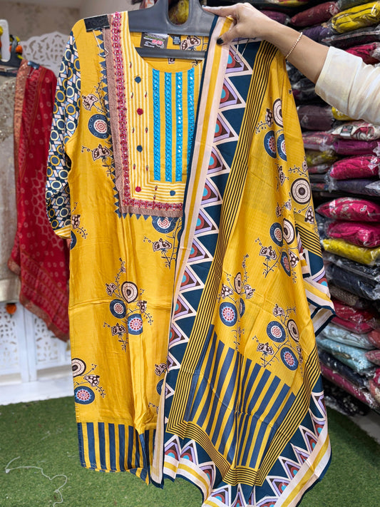 Russian Silk Yellow 3pc Set