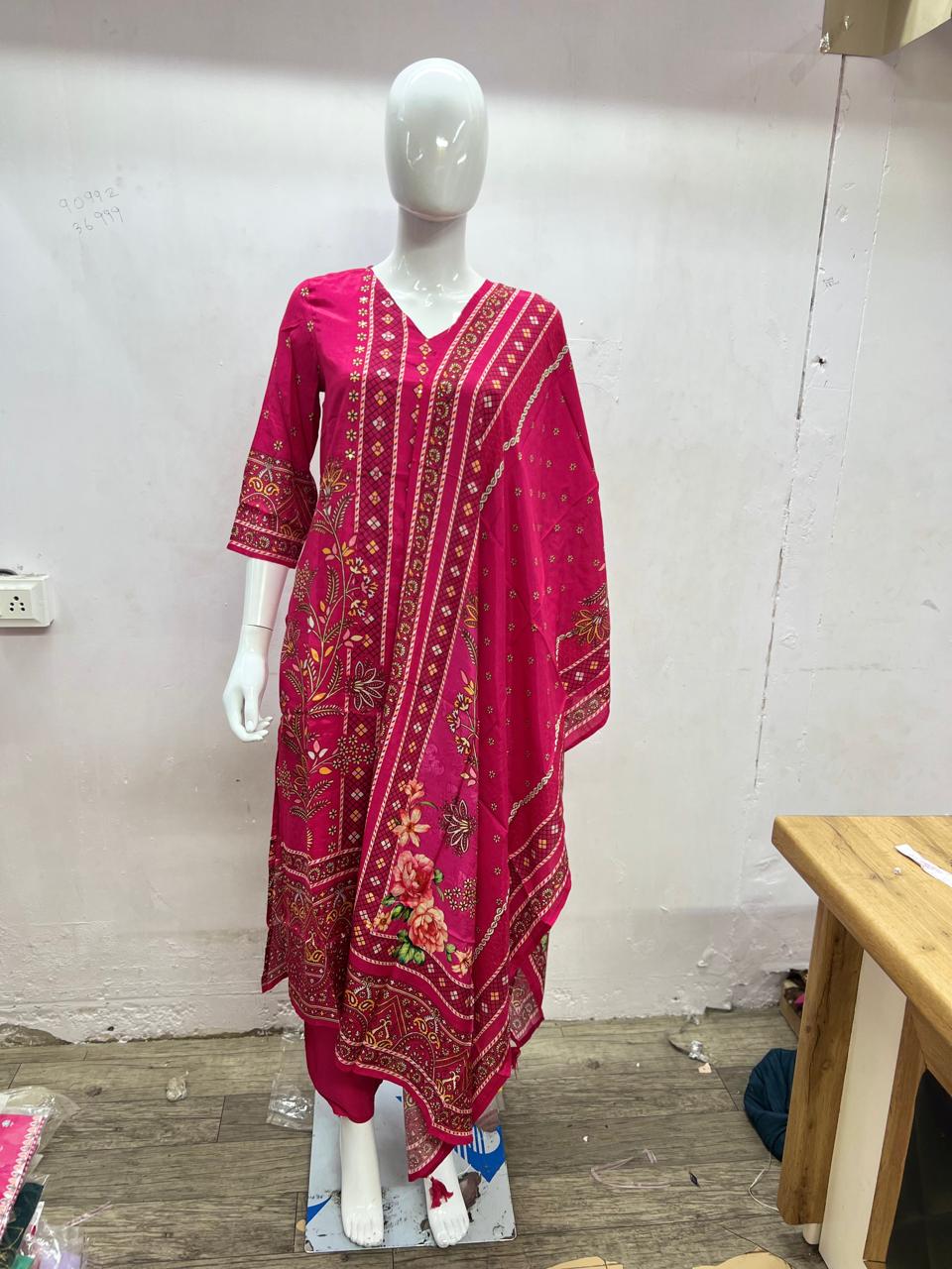 Muslin Pink 3pc Set