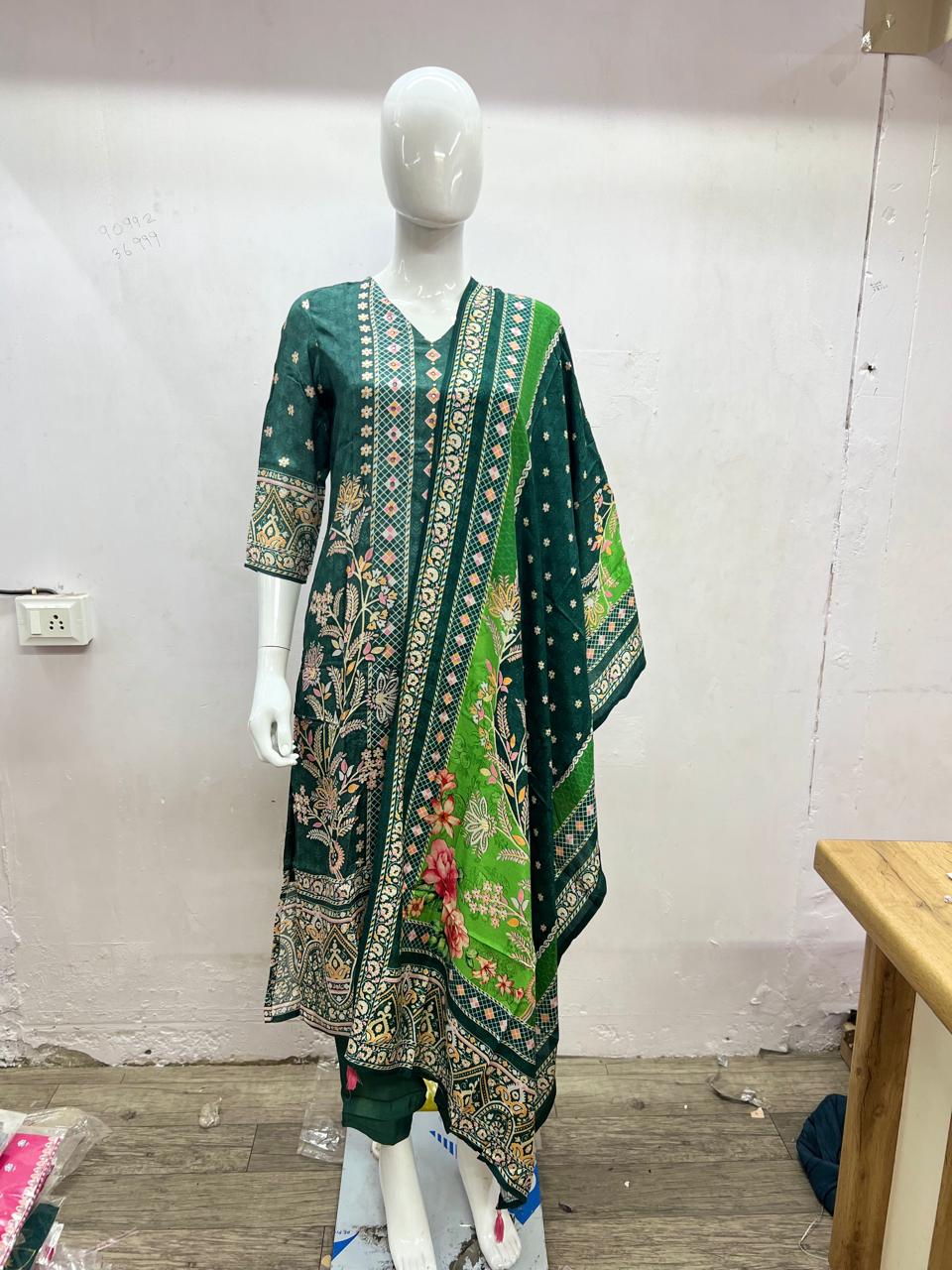 Muslin Green 3pc Set