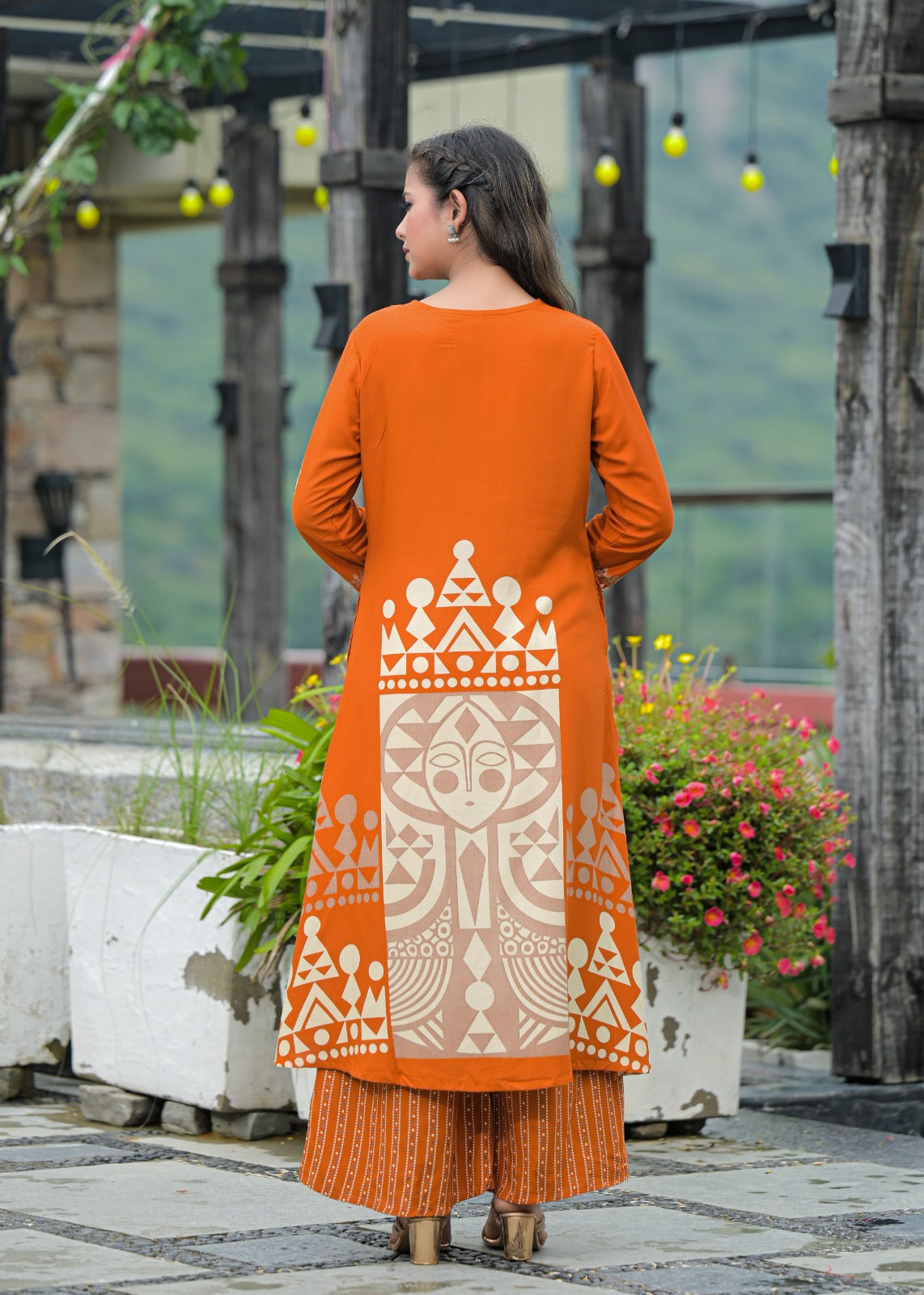 German Rayon Orange 3pc Set