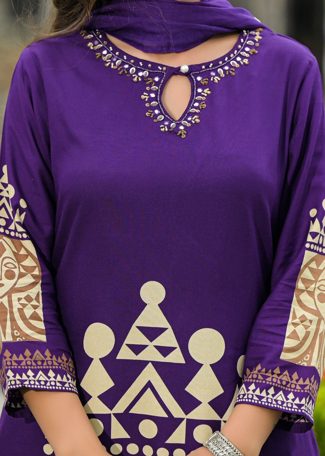 German Rayon Purple 3pc Set
