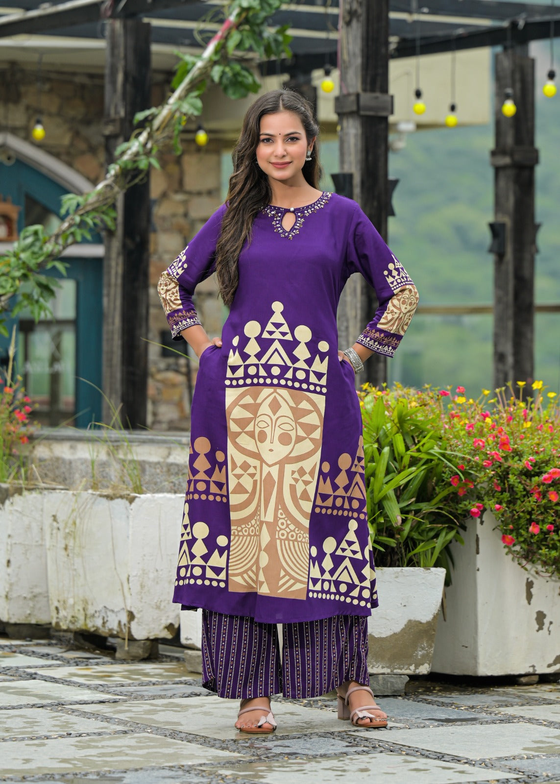 German Rayon Purple 3pc Set