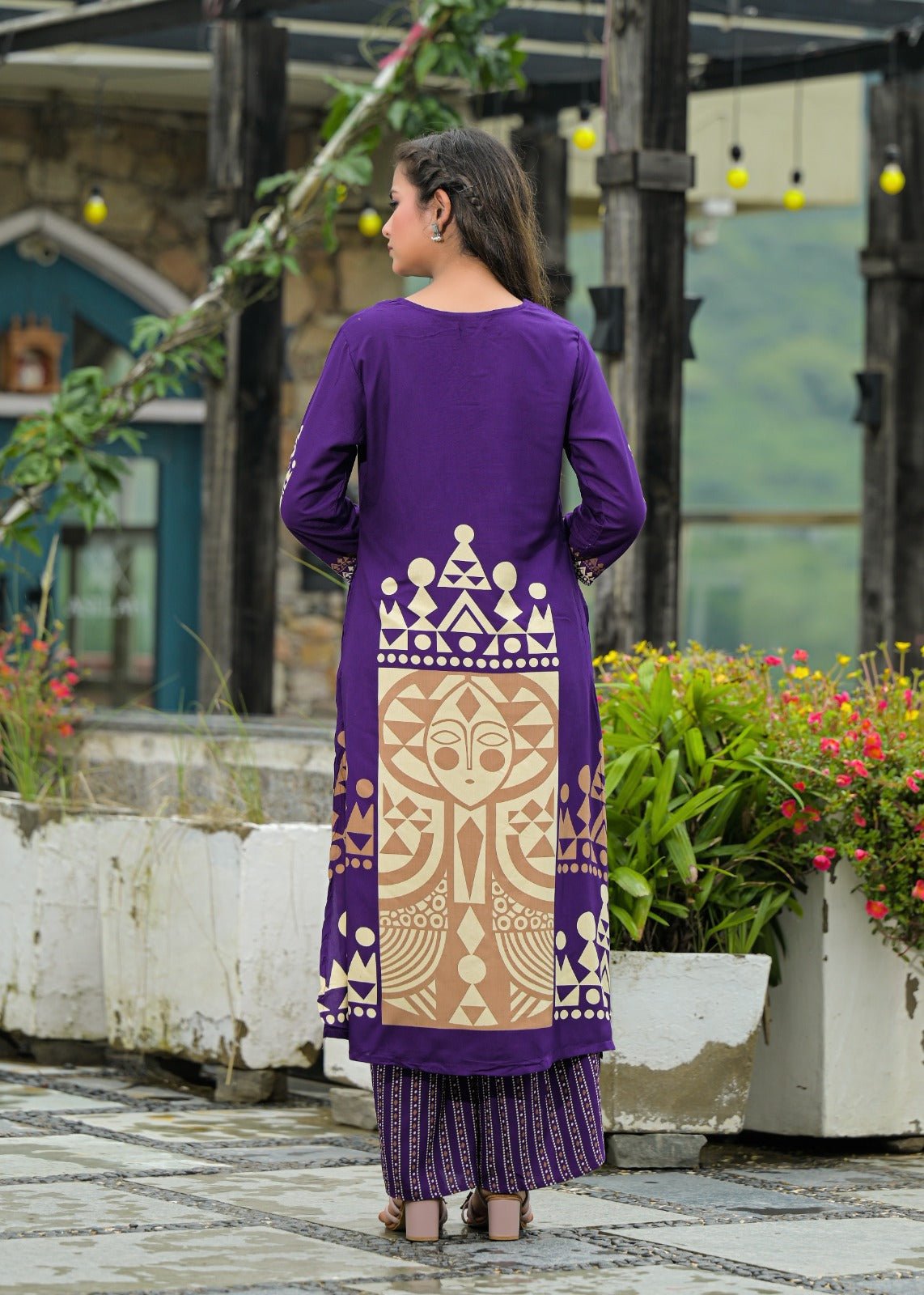 German Rayon Purple 3pc Set