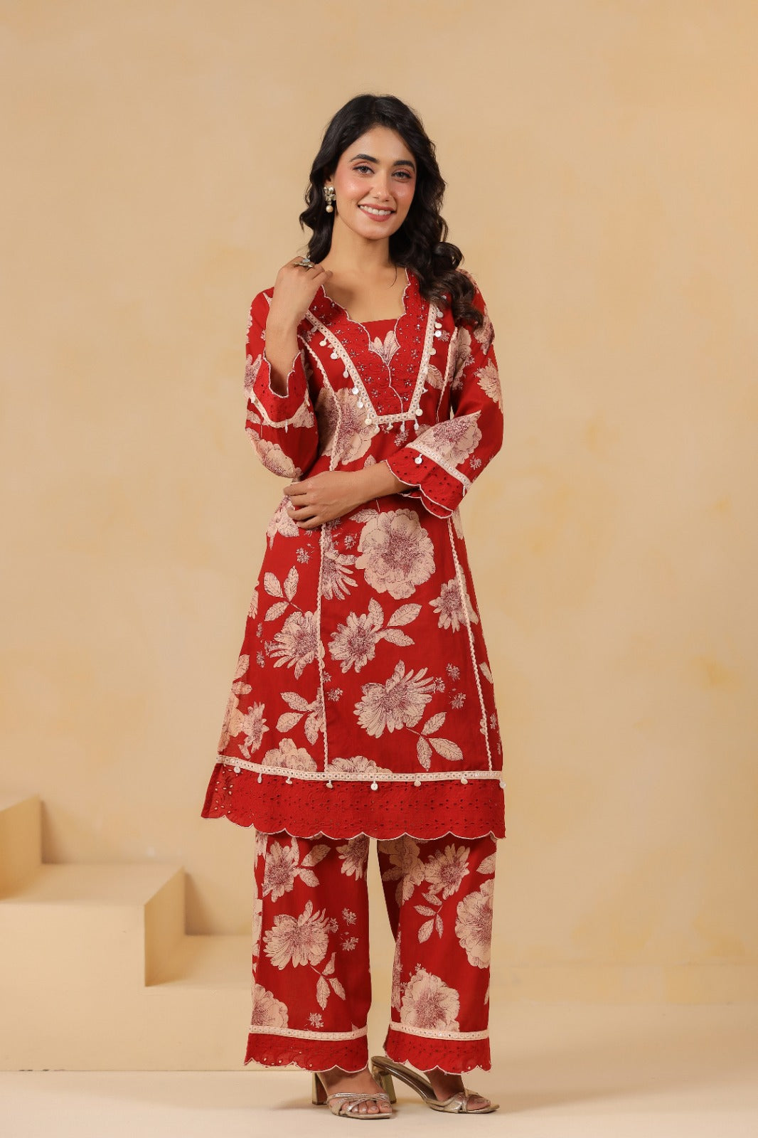 Cotton Red 2pc Set