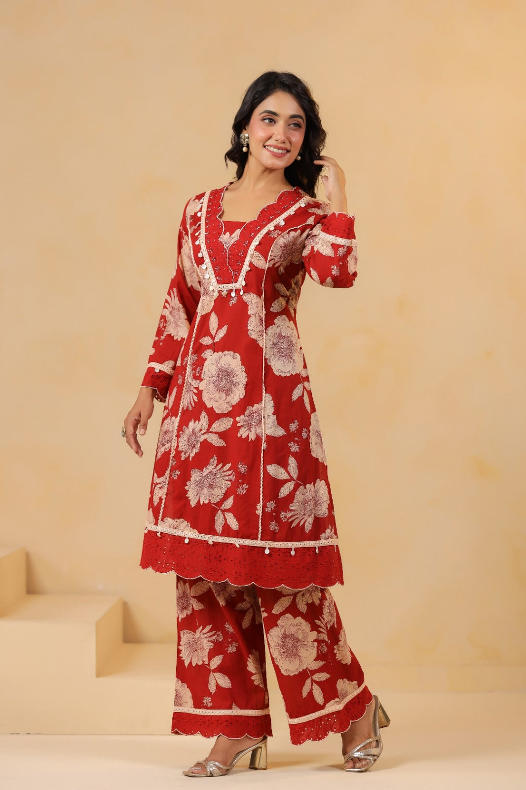 Cotton Red 2pc Set