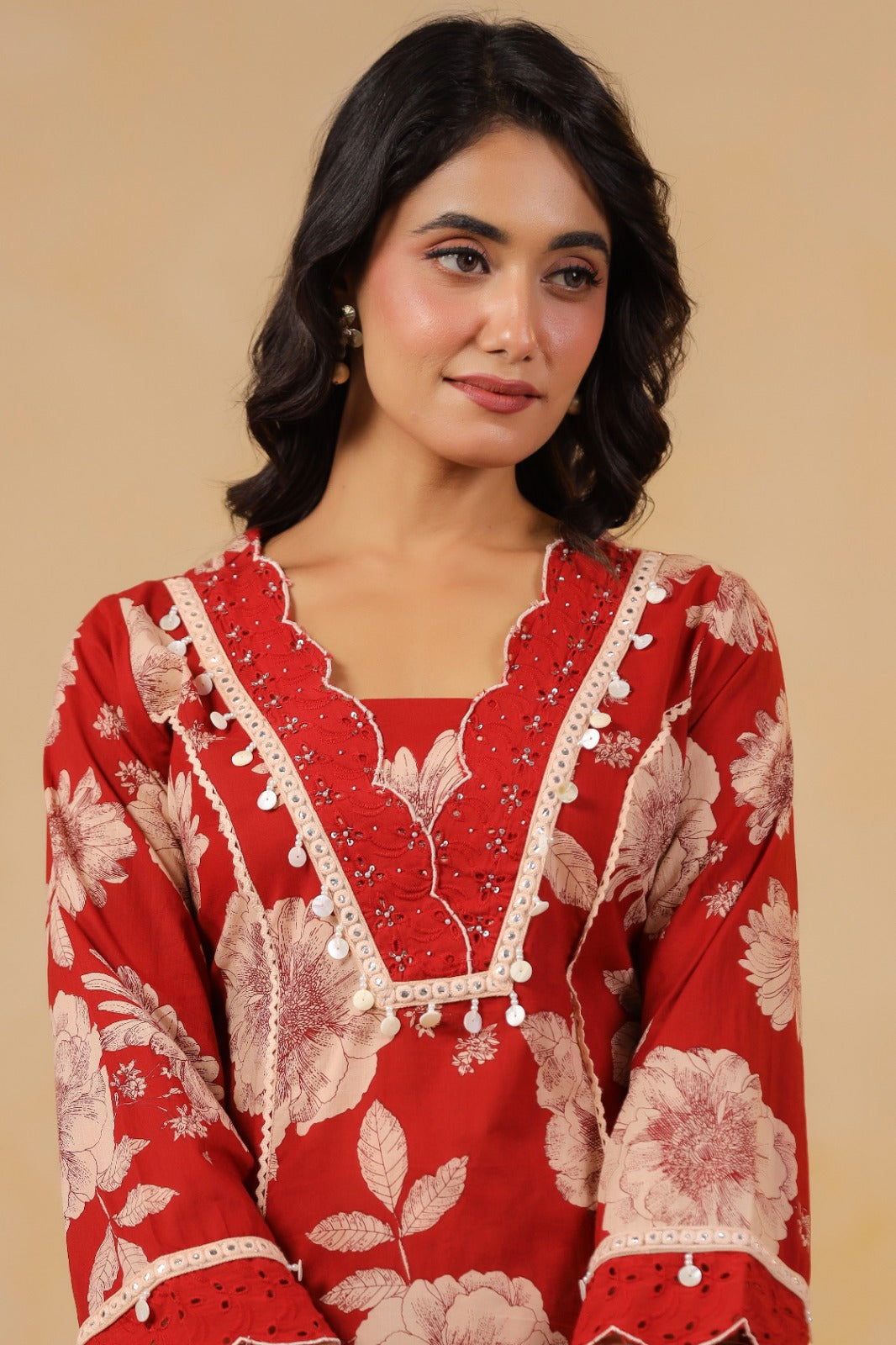Cotton Red 2pc Set